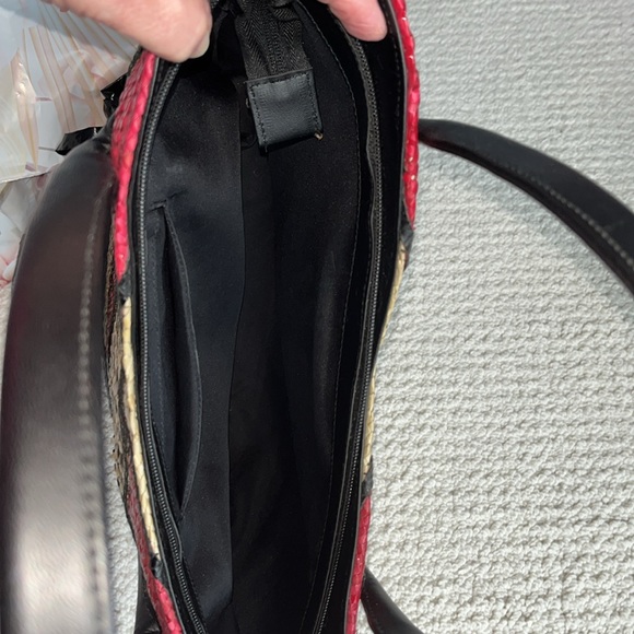 Straw Bag  Small tote  shoulder bag  Multi  Color  NWOT   Coated straw  Plastic - Picture 9 of 13